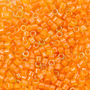 Perles Miyuki d&eacute;licas 11/0 Luminous mango orange DB-2045
