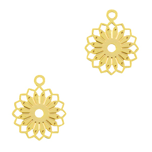 Pendentifs boh&egrave;mes fleur Dor&eacute;