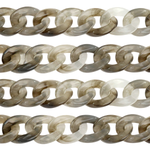 Cha&icirc;ne acrylique 19mm Gris