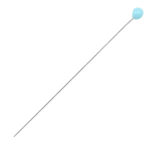 Appr&ecirc;ts en m&eacute;tal DQ clou &agrave; t&ecirc;te boule 52mm Argent&eacute; antique-bleu clair (sans nickel)