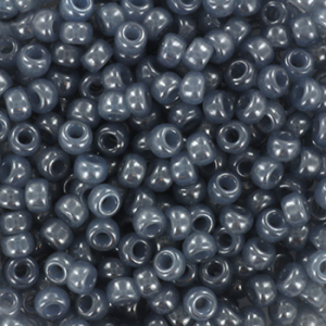 Perles de rocailles Miyuki 8/0 Ceylon translucent slate blue 8-2378