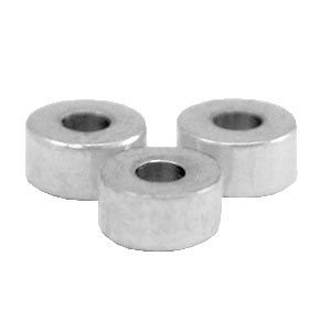 Perles en acier inox disque 4mm Argent&eacute;