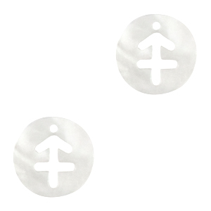 Pendentifs coquillage specials sagittaire Blanc (couleur naturelle)