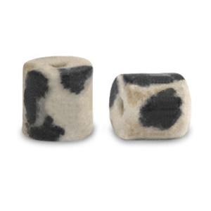 Pierres naturelles Jaspe Dalmatien disc 4x4mm Greige