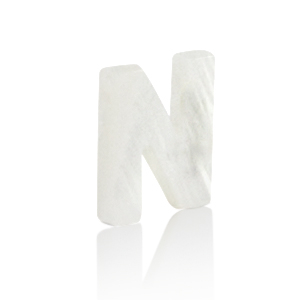 Pendentifs coquillage specials lettre N Blanc (couleur naturelle)