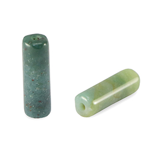 Pierres naturelles perles Agate tube Vert-rose multicolore