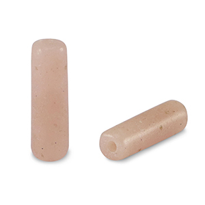 Pierres naturelles perles Quartz Rose tube Rose