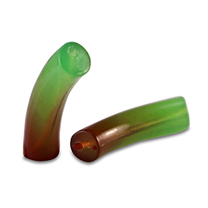 Perles acryliques tube Vert