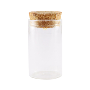 Mini-flacons de v&oelig;ux avec bouchon de li&egrave;ge 5x3cm Transparent