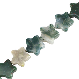 Pierres naturelles &eacute;toile Vert tr&egrave;fle