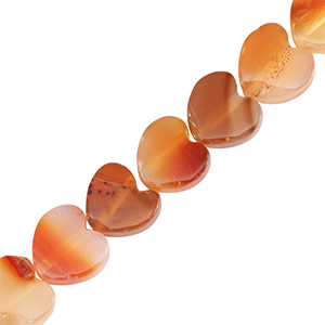 Pierres naturelles coeur Orange confort