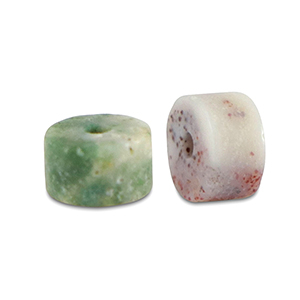 Pierres naturelles Quartz disc 4x2mm Multicolore vert