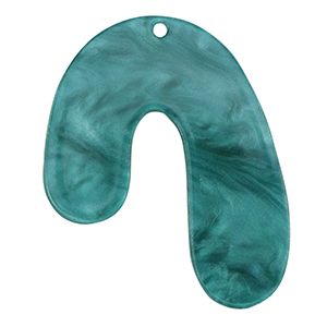 Pendentifs en r&eacute;sine organique Bleu p&eacute;trole