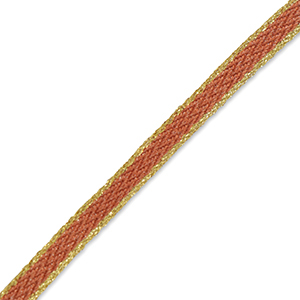 Ruban Rose saumon fum&eacute;-dor&eacute;