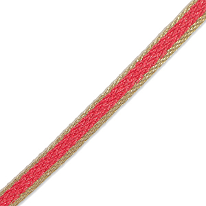 Ruban Rose framboise-dor&eacute;