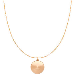 Colliers en acier Polaris avec serti pour cabochon 20mm Dor&eacute; ros&eacute;