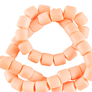 Perles en polym&egrave;re 6mm Orange saumon