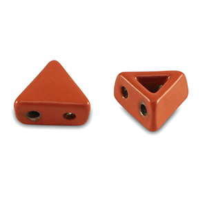 Perles tile triangle Rouge corail
