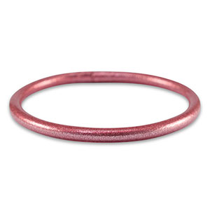 Bracelet jonc type bouddhiste 5mm taille M Rose peonia