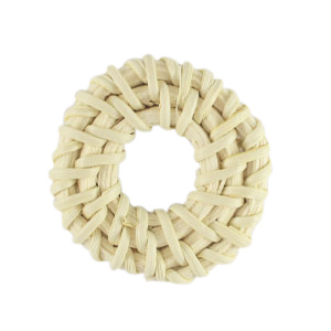 Pendentifs en rotin 35mm Blanc natural