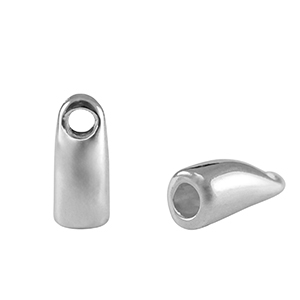 Embouts en m&eacute;tal DQ &Oslash;2.8mm Argent&eacute; antique (sans nickel)