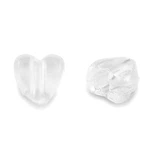 Perles acryliques c&oelig;ur Transparent