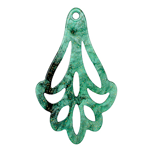 Pendentifs en r&eacute;sine Multicolore vert