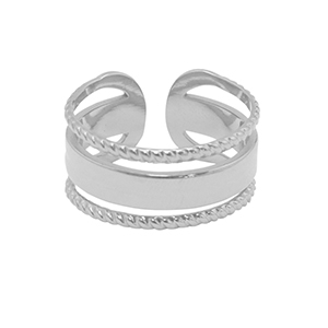 Bagues en acier Inox Argent&eacute;