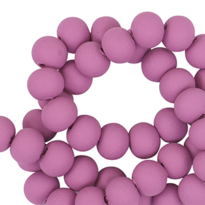 Perles en polym&egrave;re 6mm Magenta violet clair