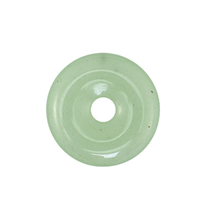Pierres naturelles pendentifs Quartz Aventurine donut 25mm Vert