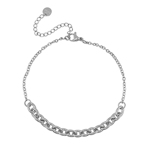 Bracelets en acier Inox Argent&eacute;