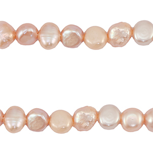 BQ Perles d'eau douce nugget 5-6mm Rose coquillage