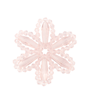 Pendentifs facett&eacute;es fleur Rose