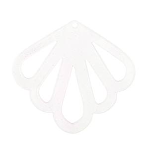 Pendentifs en r&eacute;sine coquille Blanc cass&eacute;