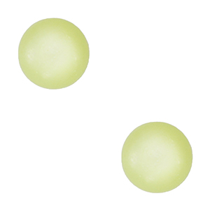 Cabochon "Pierre de Naissance" Ao&ucirc;t doux 4mm Polaris Elements SS16 Shiny Vert lime