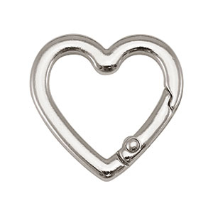 Appr&ecirc;ts anneau porte-cl&eacute;s coeur Argent