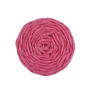 Pendentifs en Raphia 25mm Fuchsia