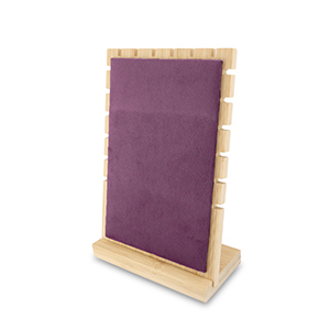 Pr&eacute;sentoir bijoux pour colliers Natural-violet aubergine