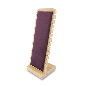 Pr&eacute;sentoir bijoux pour bracelets Natural-violet aubergine