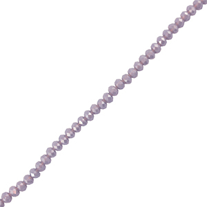 Perles &agrave; facettes 8x6mm disque Heishi Gris lavande