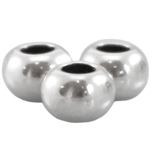 Perles en m&eacute;tal DQ plat7x5mm Argent&eacute; antique (sans nickel)