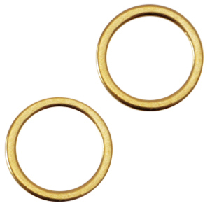 M&eacute;tal DQ anneau ferm&eacute; 8mm Dor&eacute; (sans nickel)