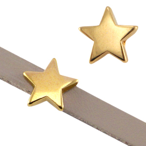 M&eacute;tal DQ poussoir &eacute;toile &Oslash;5.2x2.2mm Dor&eacute; (sans nickel)