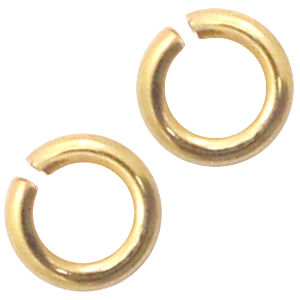 Appr&ecirc;ts en m&eacute;tal DQ anneau bris&eacute; 3mm Dor&eacute; (sans nickel)
