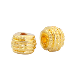 Perles en m&eacute;tal DQ d&eacute;co Dor&eacute; (sans nickel)