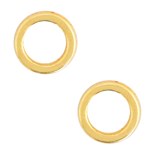 Appr&ecirc;ts en m&eacute;tal DQ anneau 6mm Dor&eacute; (sans nickel)