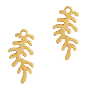 Breloques en m&eacute;tal DQ corail Dor&eacute; (sans nickel)