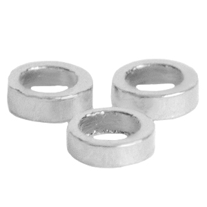 Appr&ecirc;ts en m&eacute;tal DQ anneau 2mm Argent&eacute; antique (sans nickel)