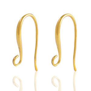 Appr&ecirc;ts en m&eacute;tal DQ boucles d'oreilles crochets Dor&eacute; (sans nickel)