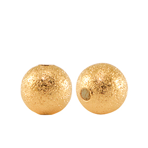 Perlen en m&eacute;tal DQ 6mm Dor&eacute; (sans nickel)